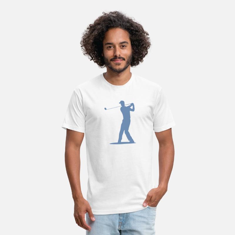 Golfer Tee Off Silhouette - Men's Design