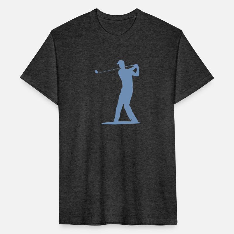Golfer Tee Off Silhouette - Men's Design