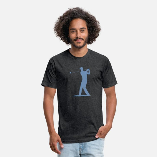 Golfer Tee Off Silhouette - Men's Design
