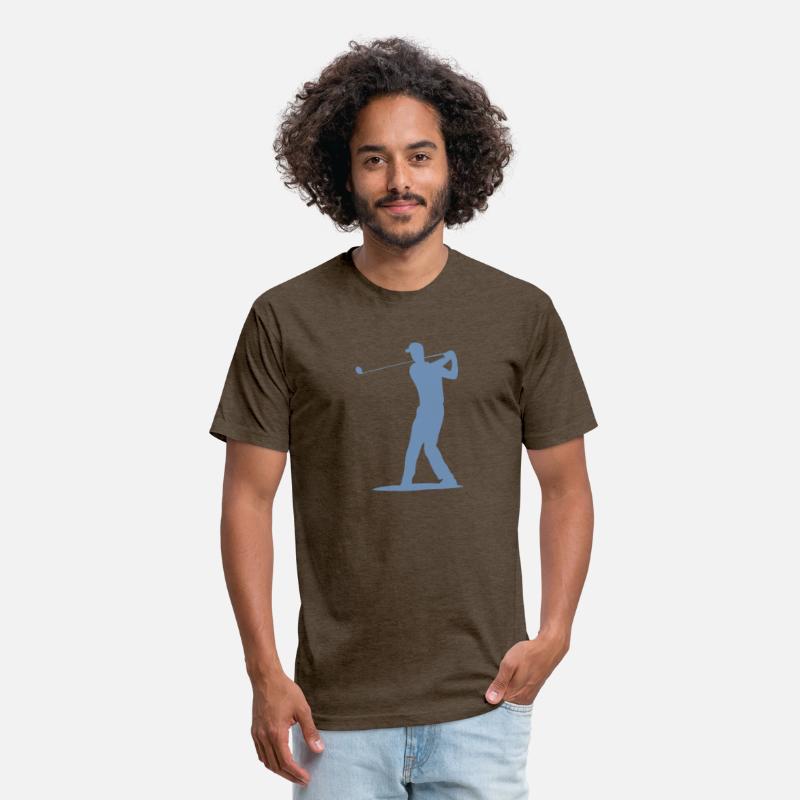 Golfer Tee Off Silhouette - Men's Design