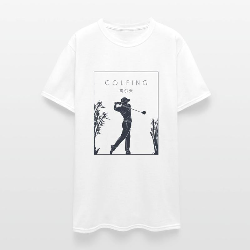 Golfing Chinese Hanzi Player Pro Golfer Golfing