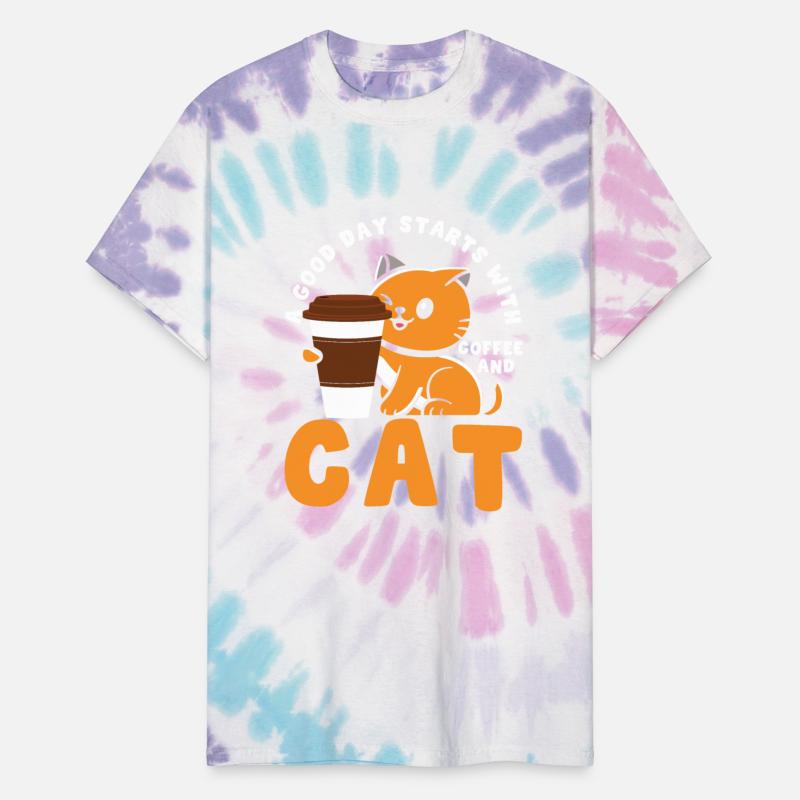 good day starts with coffee and cats