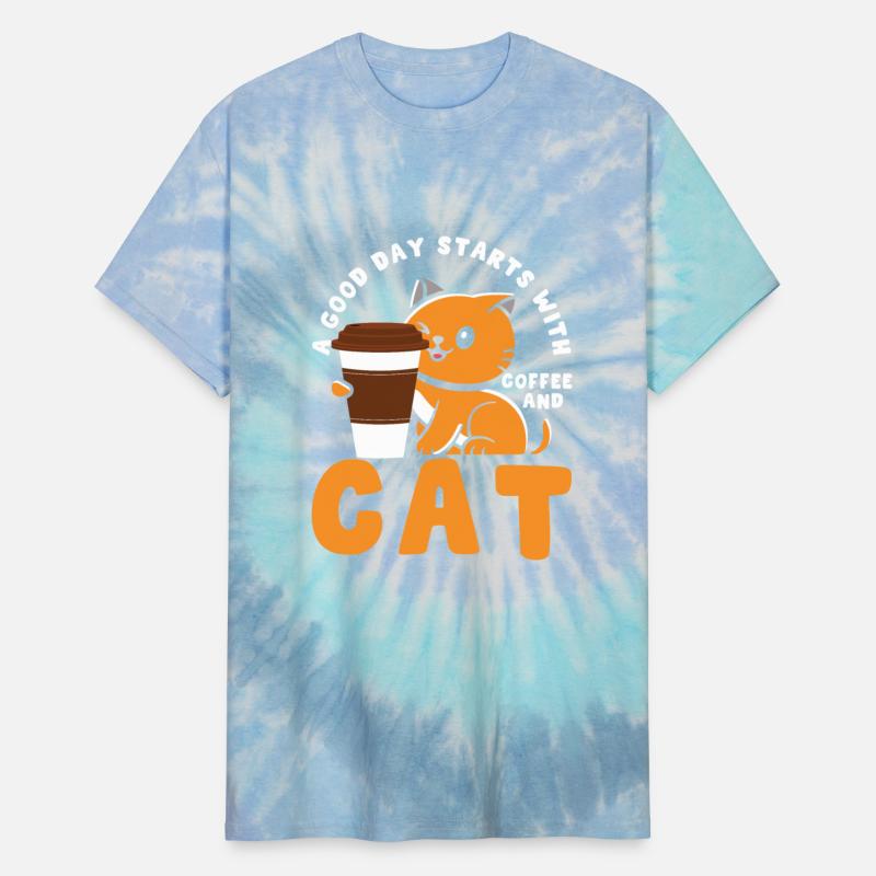 good day starts with coffee and cats