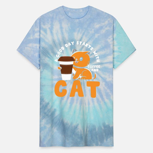 good day starts with coffee and cats