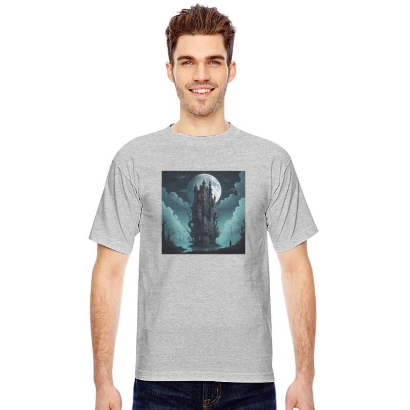 Gothic Castle Silhouette – Mystical Nightscape