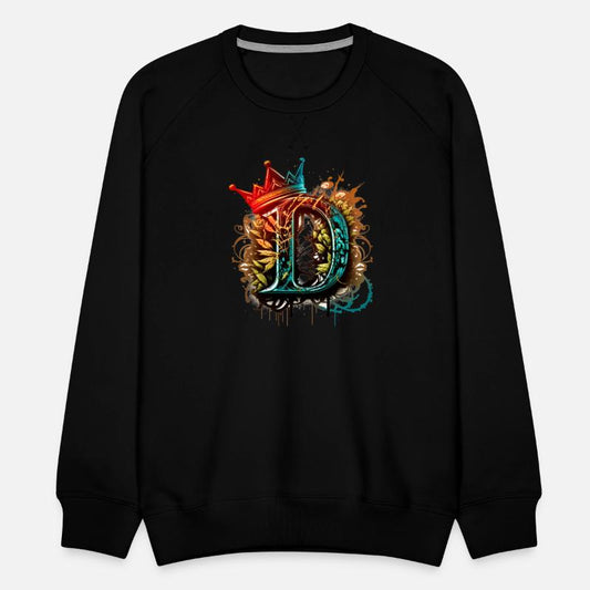 Graffiti Initial Letter "D" with 👑