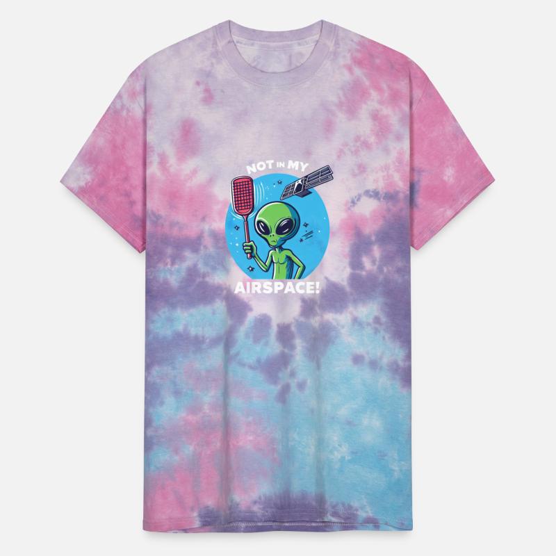 Green Alien Flyswatter Satellite Defense