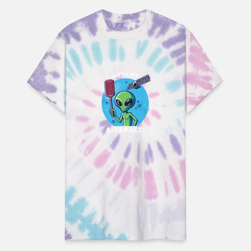 Green Alien Flyswatter Satellite Defense