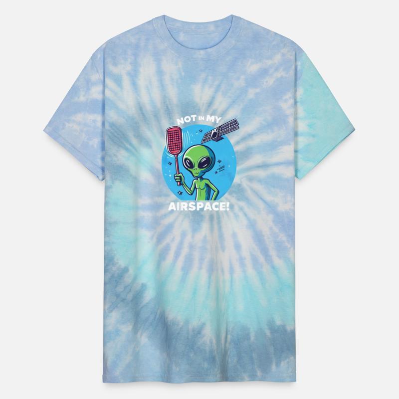 Green Alien Flyswatter Satellite Defense