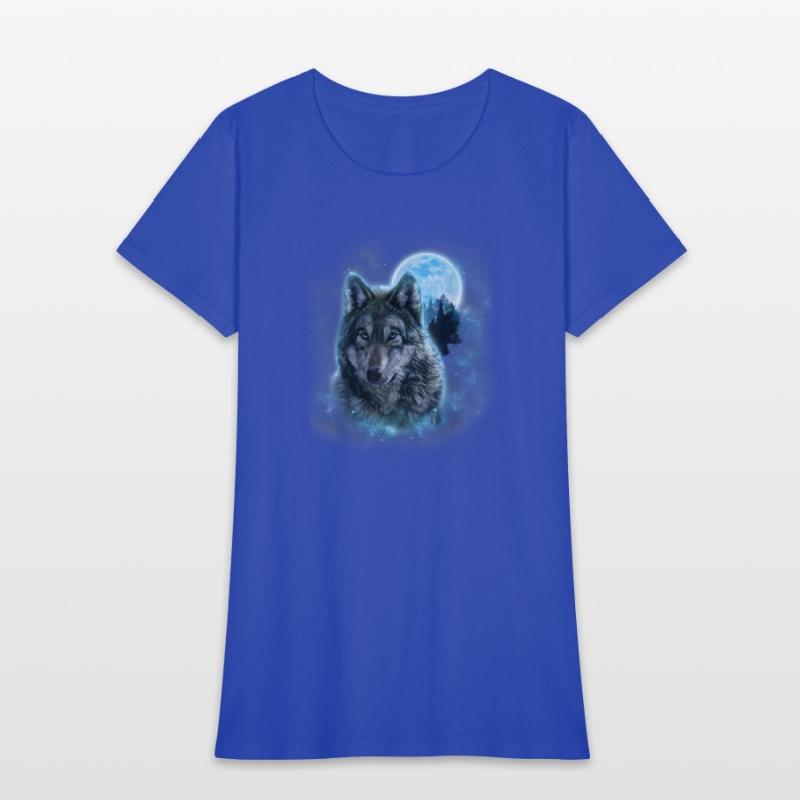 Grey Wolf Hunting Ground Icy Moon Forest Galaxy