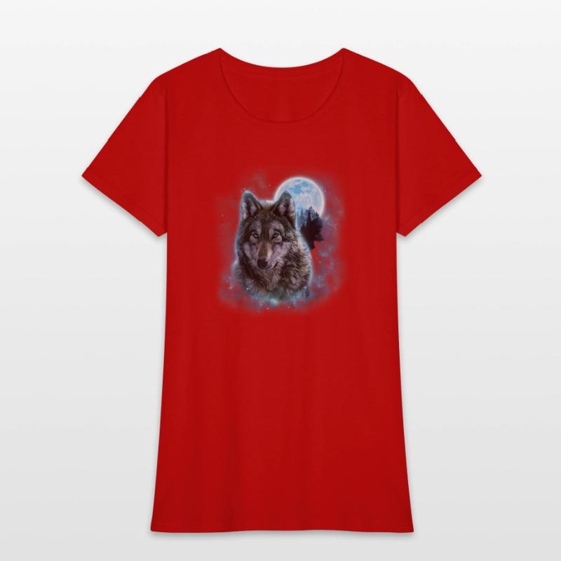 Grey Wolf Hunting Ground Icy Moon Forest Galaxy