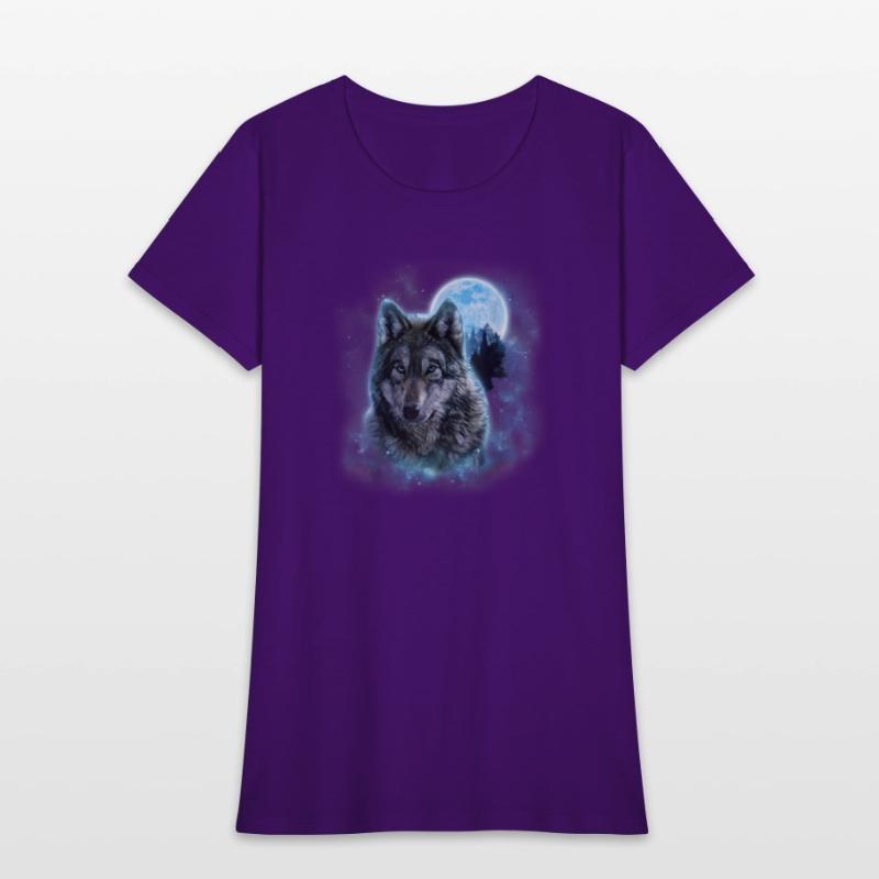 Grey Wolf Hunting Ground Icy Moon Forest Galaxy