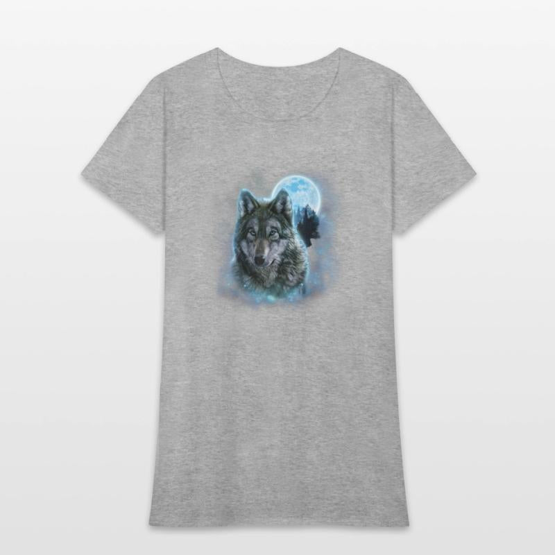 Grey Wolf Hunting Ground Icy Moon Forest Galaxy