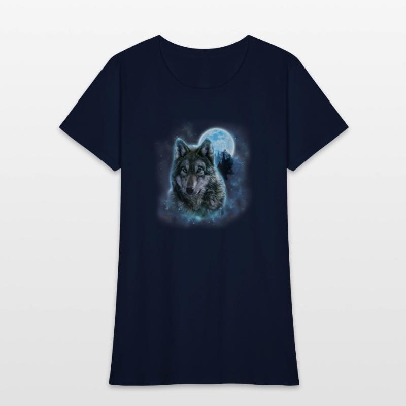 Grey Wolf Hunting Ground Icy Moon Forest Galaxy