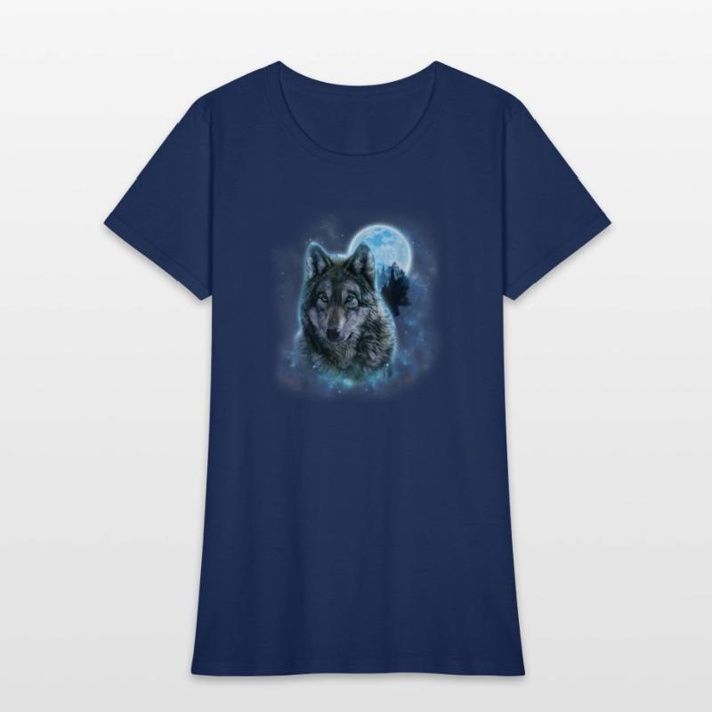 Grey Wolf Hunting Ground Icy Moon Forest Galaxy