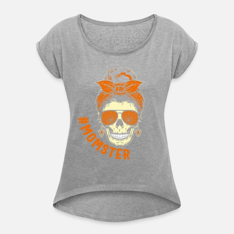 Halloween Shirt, Momster Mom Monster Messy Bun