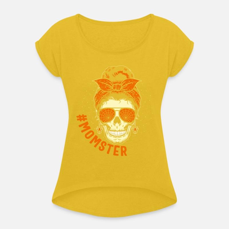 Halloween Shirt, Momster Mom Monster Messy Bun