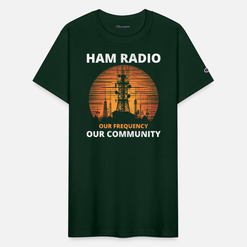Ham Radio Tower Sunrise Uniting Our Frequency