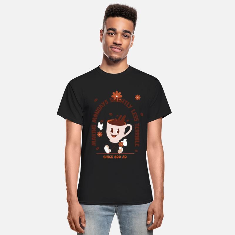 Happy Coffee Cup Tee - Brighten Your Monday