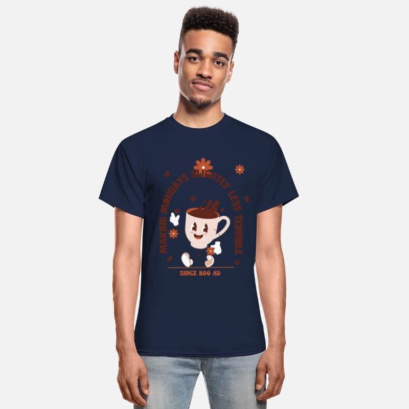 Happy Coffee Cup Tee - Brighten Your Monday