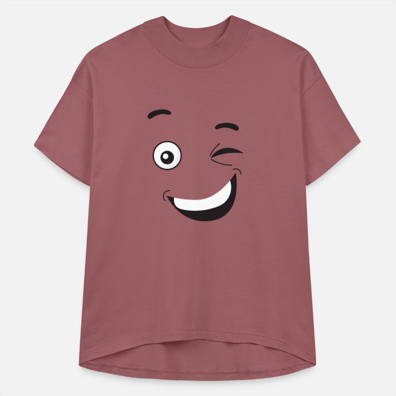 happy face with wink