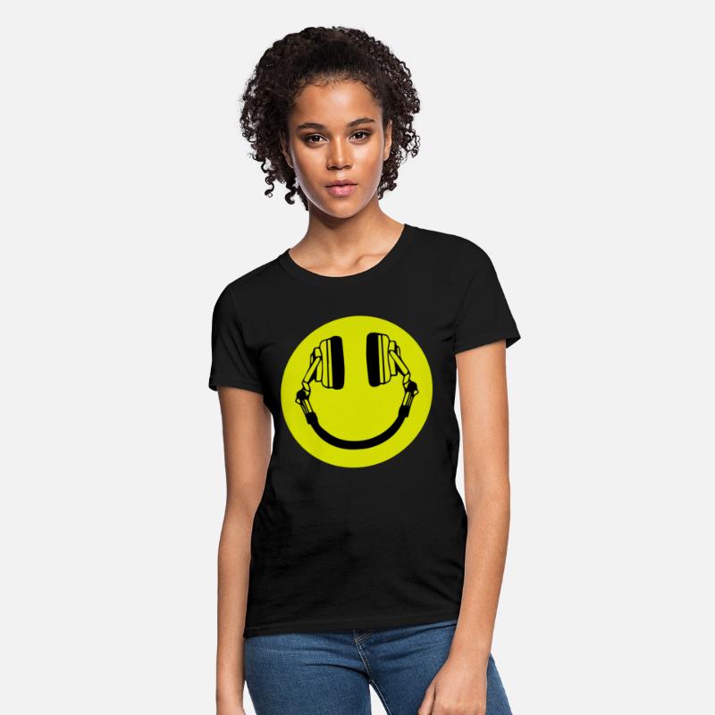 Headphone Smiley Acid House Cans MUSIC RAVE WEED D