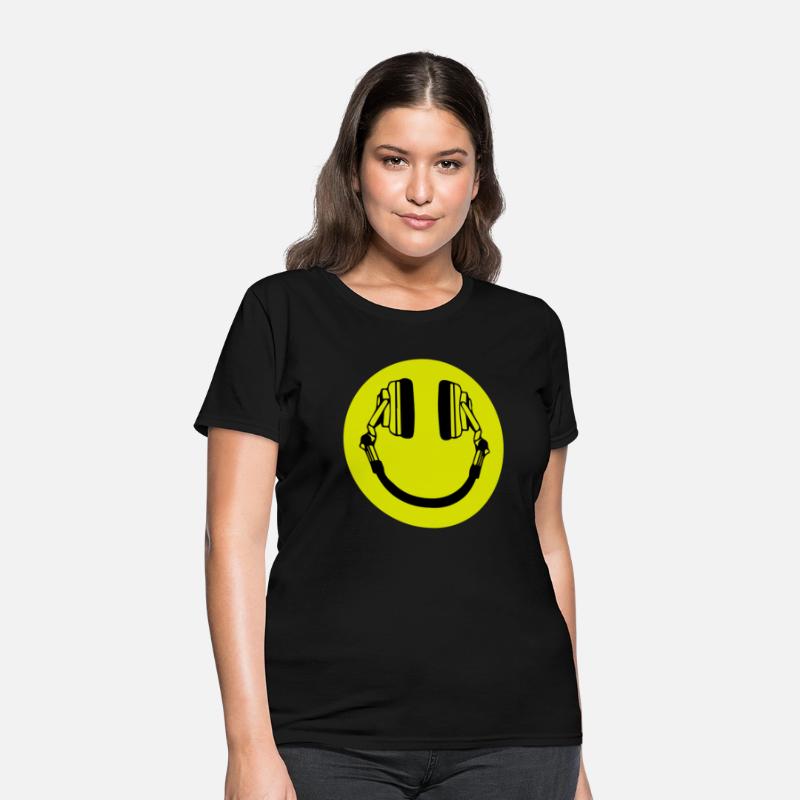 Headphone Smiley Acid House Cans MUSIC RAVE WEED D
