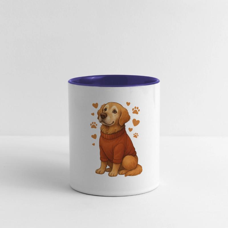 Heartwarming Senior Dog Care Illustration – Golden