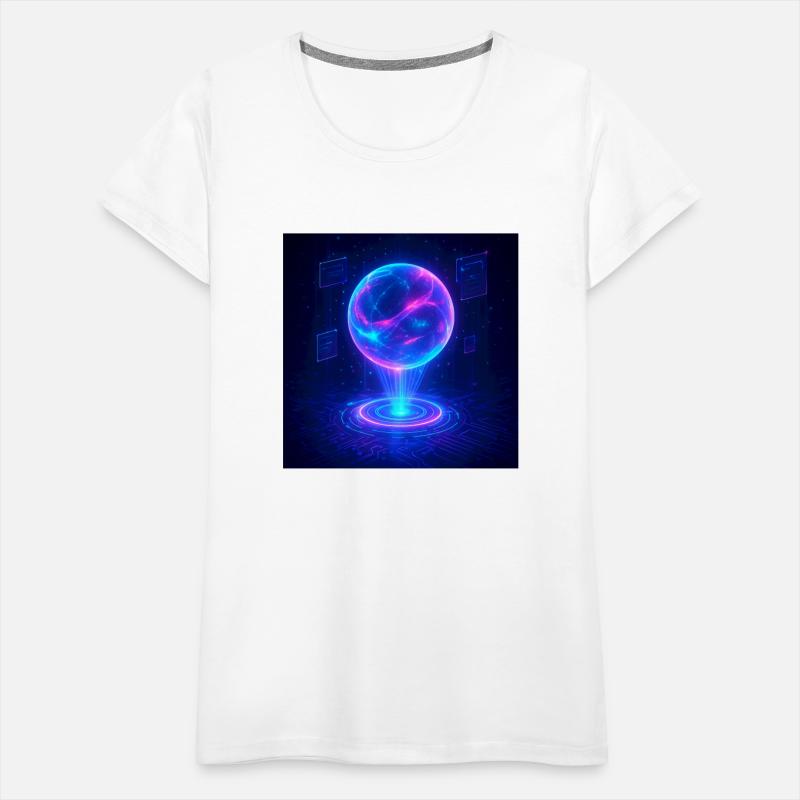 Holographic Core – Futuristic Glow-Inspired T-Shir