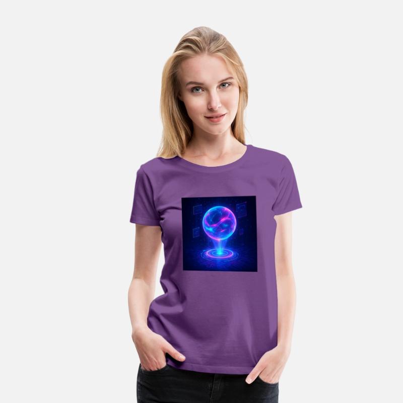 Holographic Core – Futuristic Glow-Inspired T-Shir