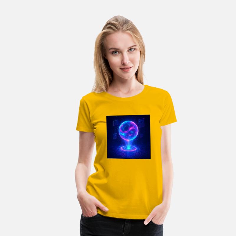 Holographic Core – Futuristic Glow-Inspired T-Shir