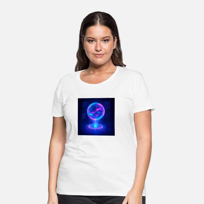 Holographic Core – Futuristic Glow-Inspired T-Shir