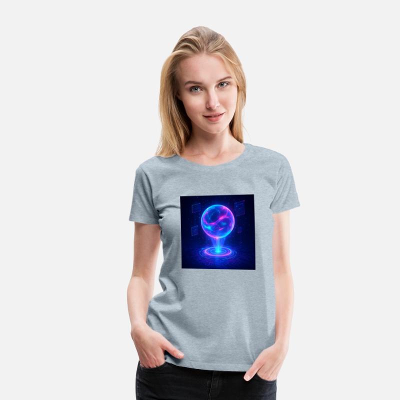 Holographic Core – Futuristic Glow-Inspired T-Shir