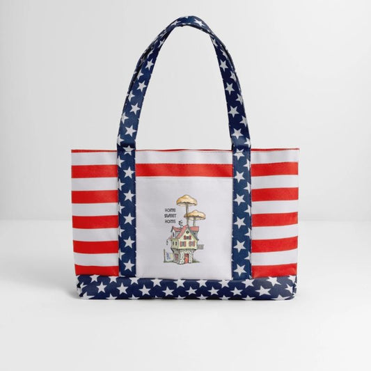 Home Sweet Home Wonky Fantasy House and Mushrooms