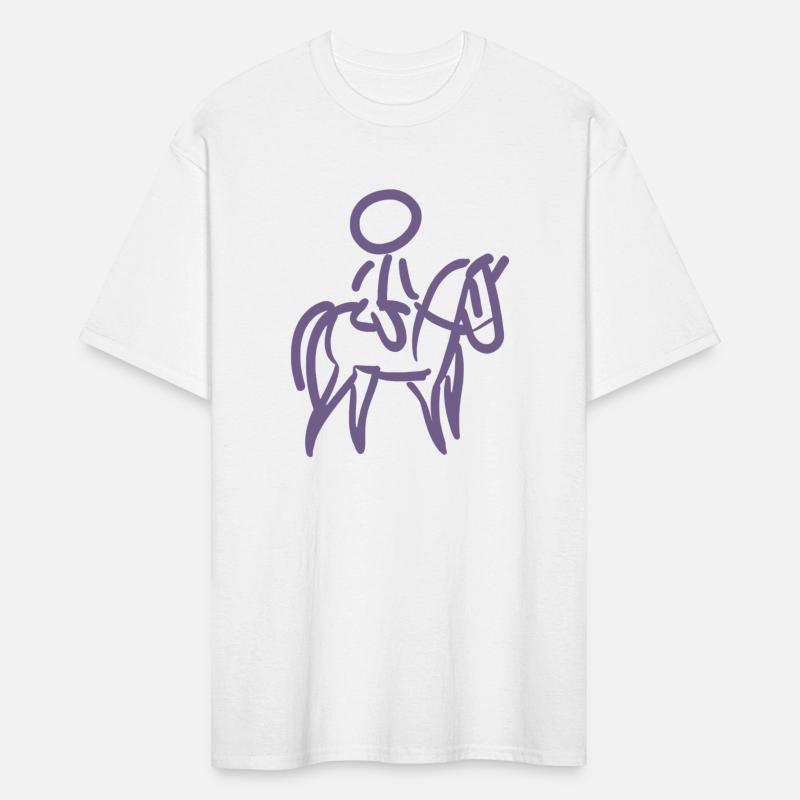 Horsewoman on Horse Rider Minimalist Minimalism