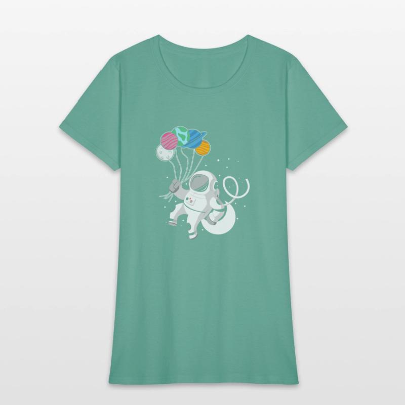 Humorous Spaceman Spacewoman Outer Space Galaxies