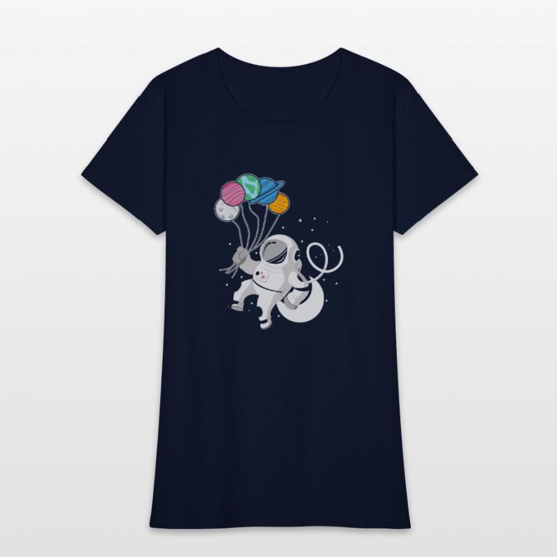 Humorous Spaceman Spacewoman Outer Space Galaxies