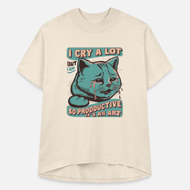 I Cry A Lot But I Am So Productive It's An Art Cat