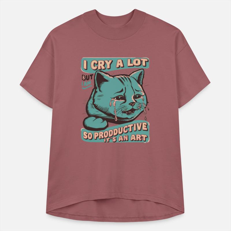 I Cry A Lot But I Am So Productive It's An Art Cat