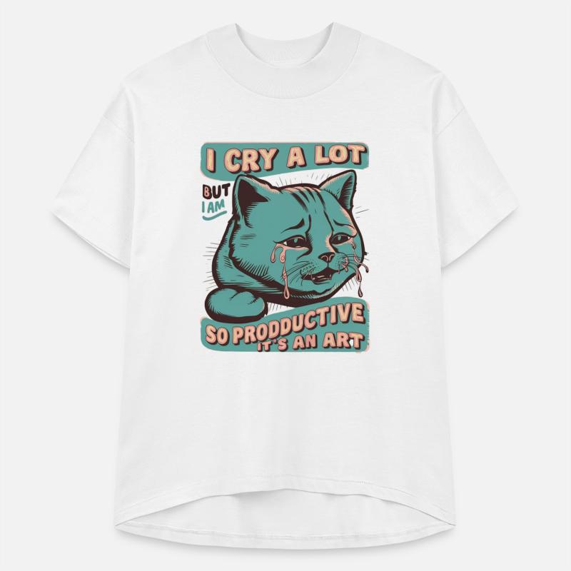 I Cry A Lot But I Am So Productive It's An Art Cat
