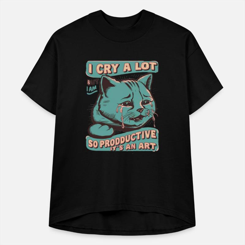 I Cry A Lot But I Am So Productive It's An Art Cat