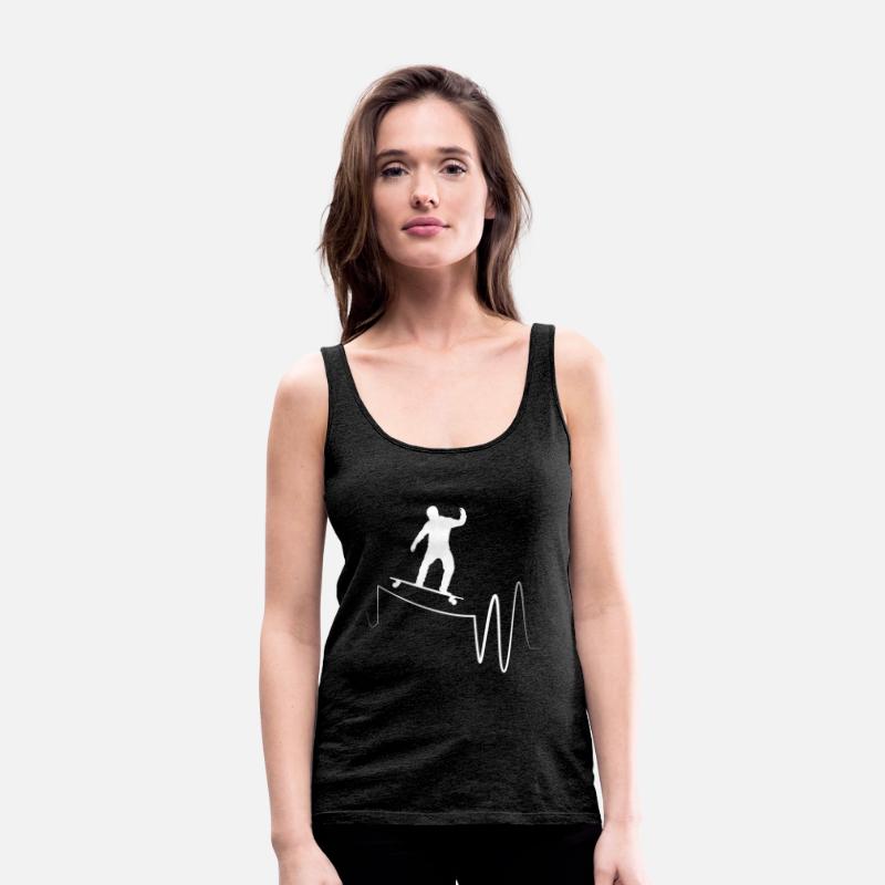 I Love Longboarding Skateboard Heartbeat Longboard