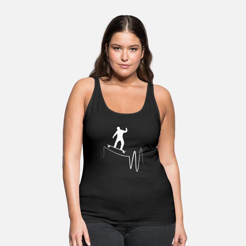 I Love Longboarding Skateboard Heartbeat Longboard