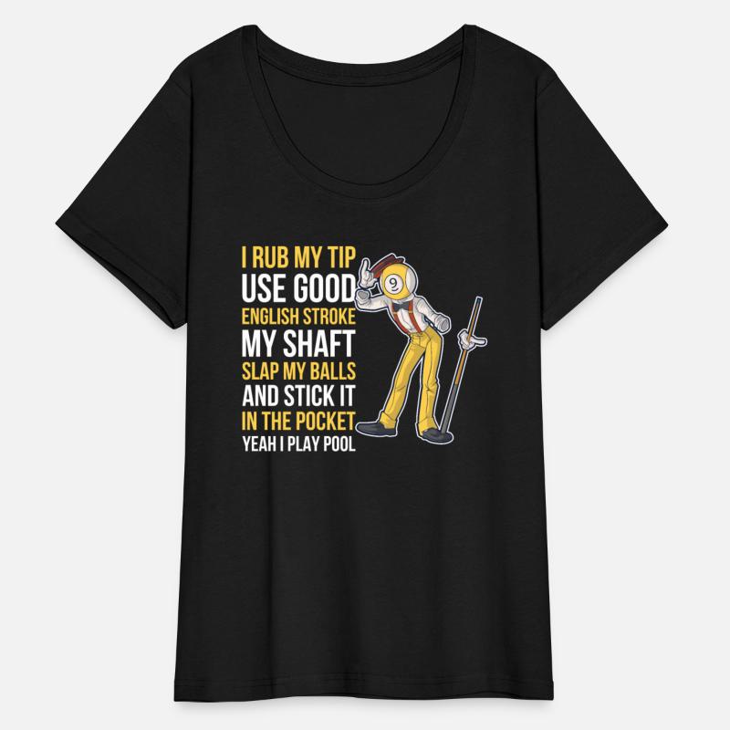 I Rub My Tip Funny Billiards Gift