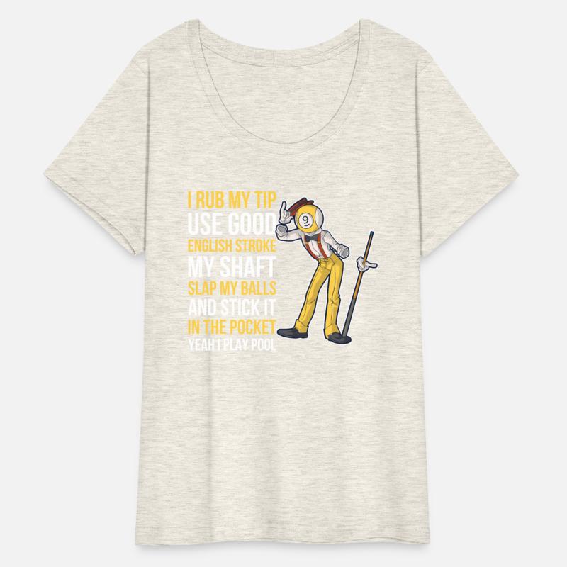 I Rub My Tip Funny Billiards Gift