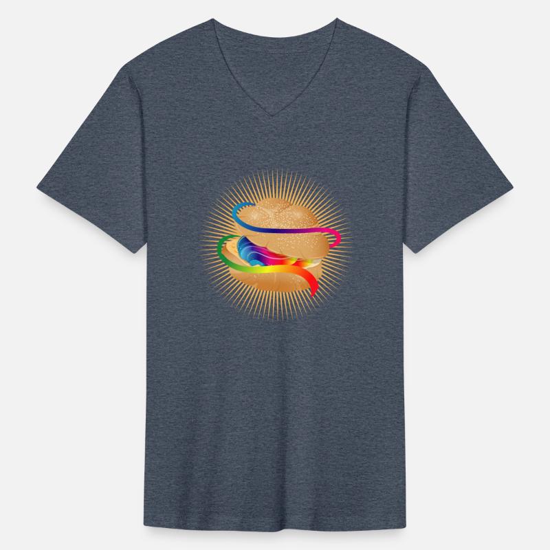 Illustration of a colorful filled cream puff