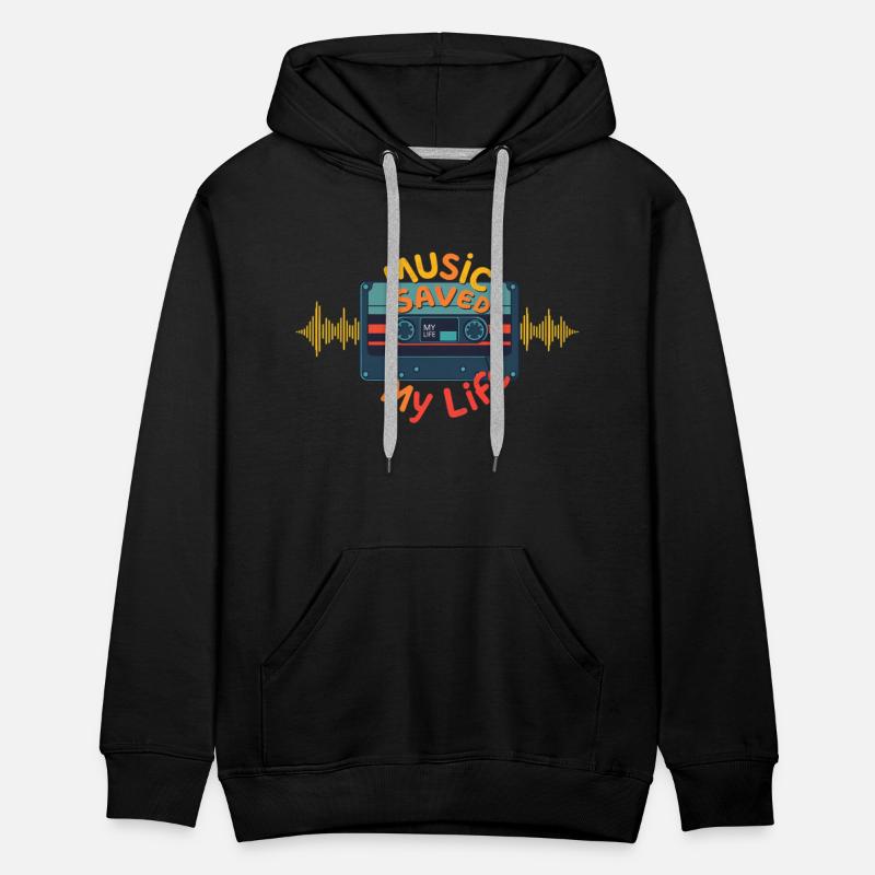 Illustration of a vintage cassette tape unrolli