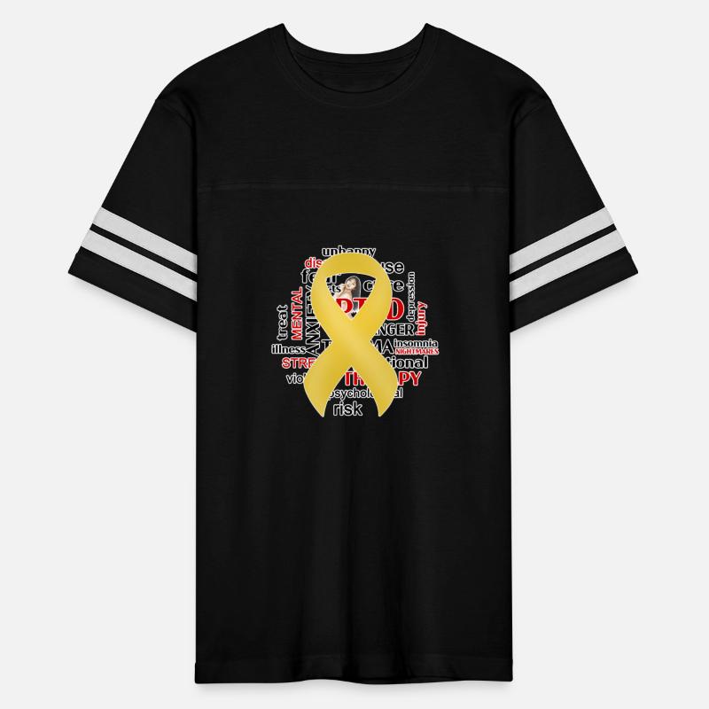 Illustration with Watchwords – PTSD Awareness Ribb