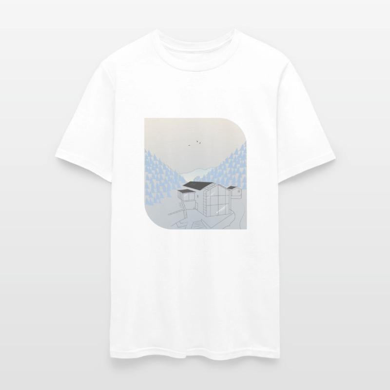 In Cool Colors, a Nice Design of Mountain Nature.