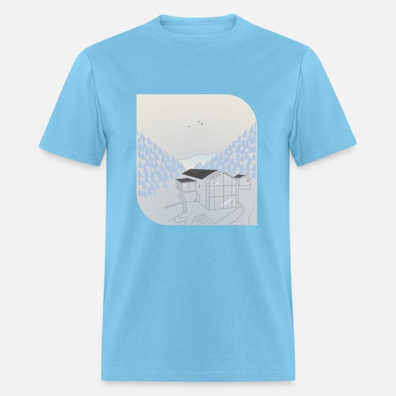 In Cool Colors, a Nice Design of Mountain Nature.